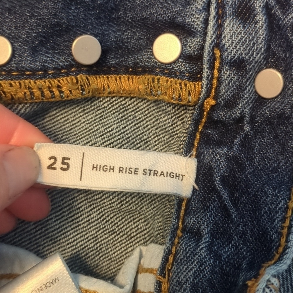 PacSun Distressed High Rise Straight Jeans - Picture 8 of 8